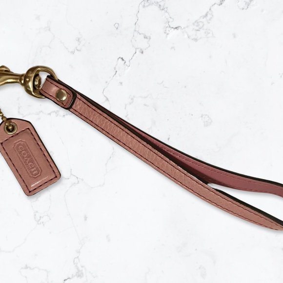 COACH Blush Pink Genuine Leather Wristlet - Picture 8 of 11